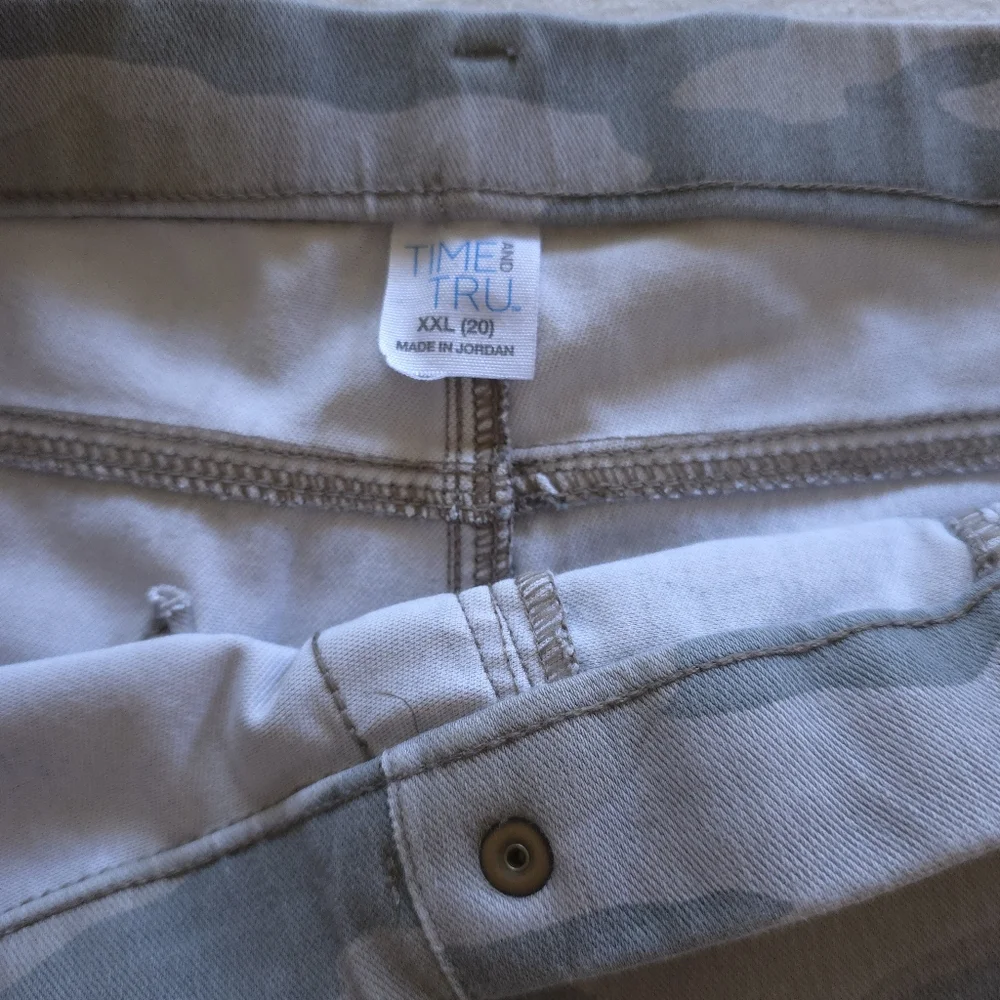 Camo Pull On Jegging Jean Pant High Rise Skinny Time And Tru XXL - Picture 9 of 13
